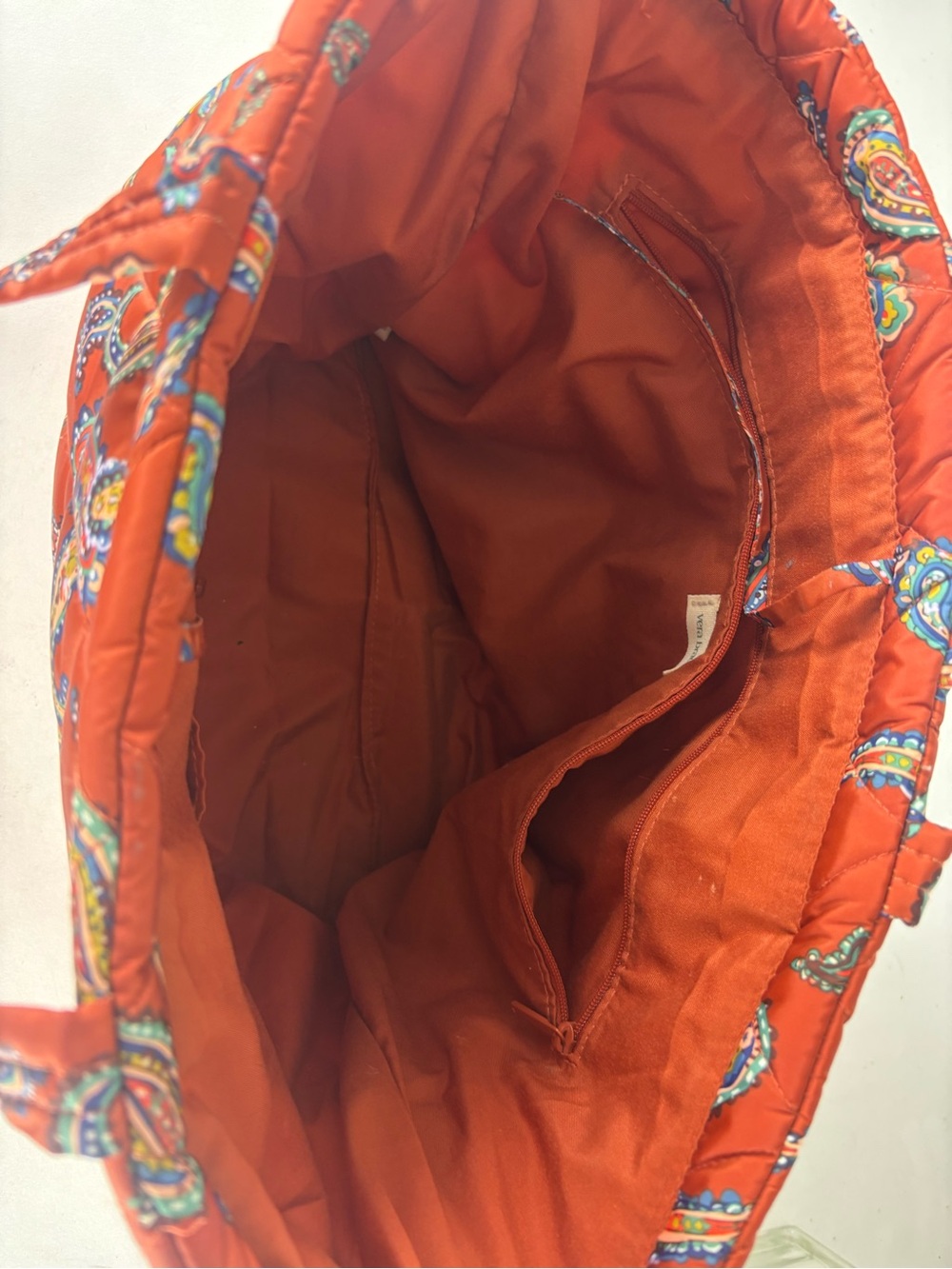 Vera Bradley Quilted “East to West Tote” Manor Paisley - Picture 4 of 4